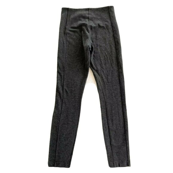 Lysse Women's Size Small Seamed Ponte Pull On Charcoal Gray Leggings - Picture 3 of 8